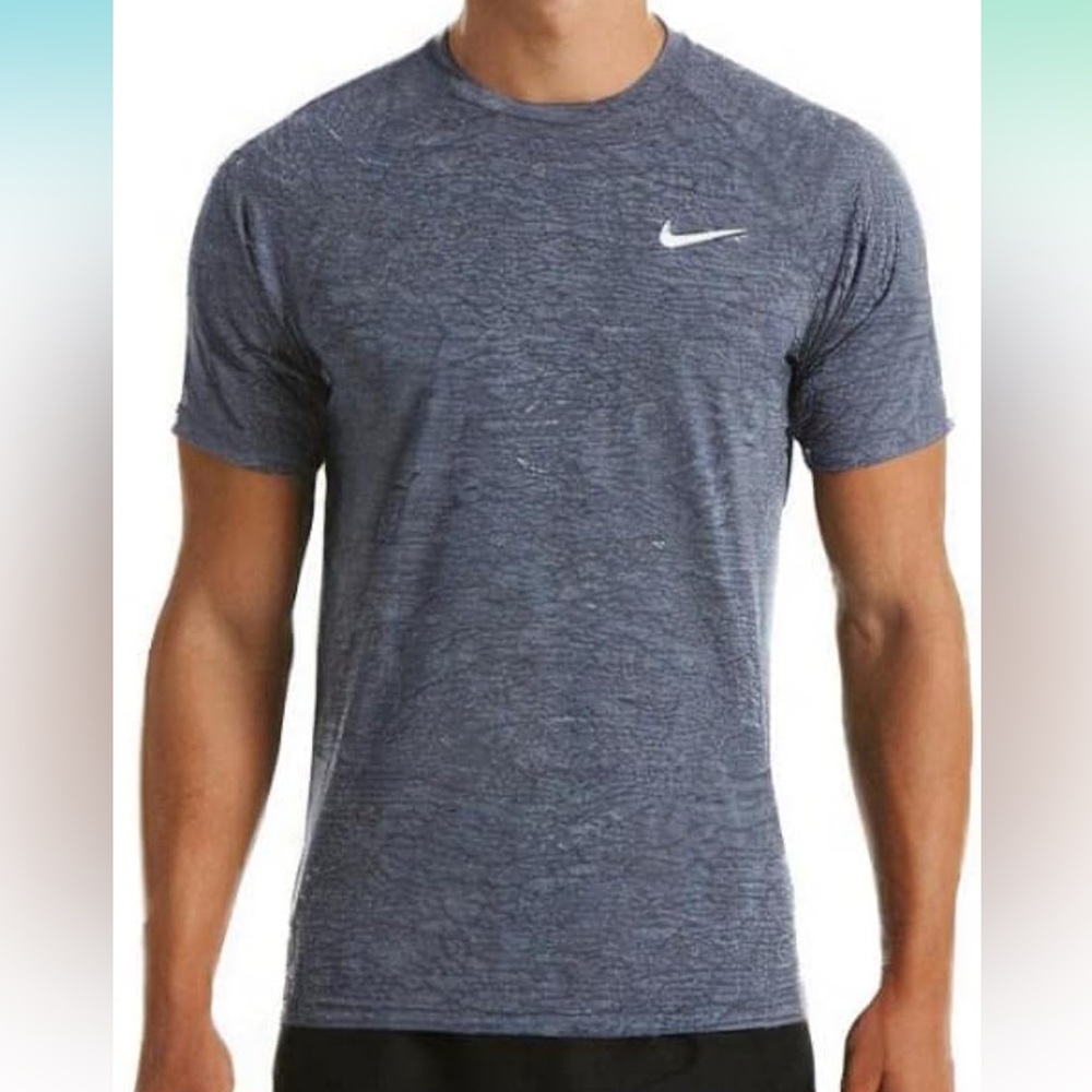 Men's Heathered Blue Nike Dri Fit UpF 40 Shirt